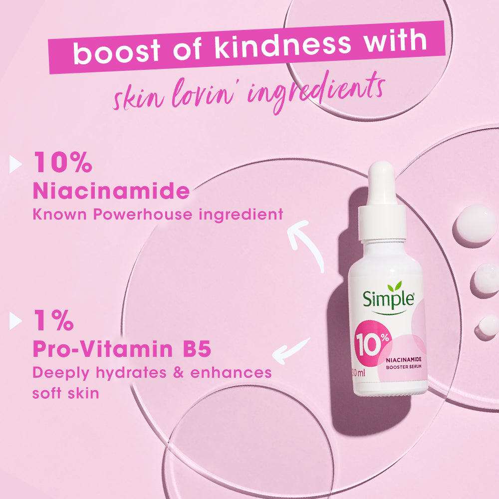 Simple Booster Serum - 10% Niacinamide 30ml - 3 Simple Booster Serum - 10% Niacinamide 30ml - 3