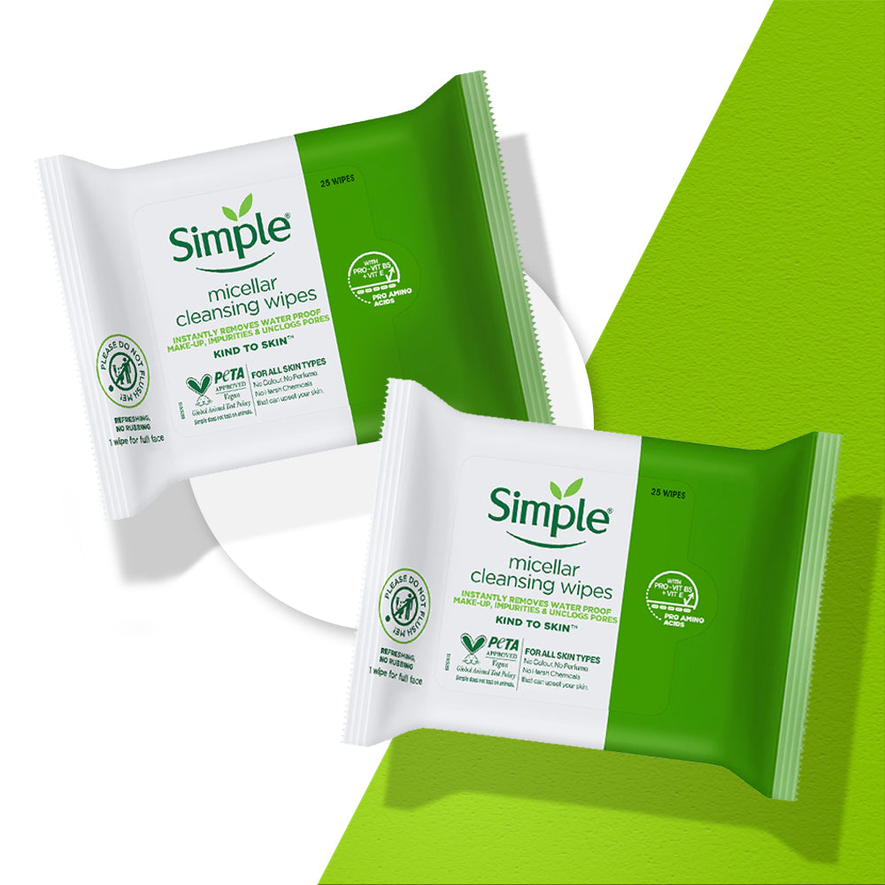 Micellar Wipes Combo 2-Pack(25 Wipes + 25 Wipes) Micellar Wipes Combo 2-Pack(25 Wipes + 25 Wipes)
