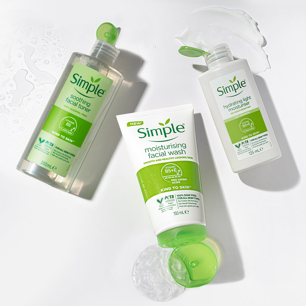 Moisturising Wash, Toner & Light Moisturiser Set (150ml +200ml +125ml) Moisturising Wash, Toner & Light Moisturiser Set (150ml +200ml +125ml)