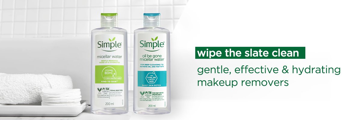Simple Remover Buy Best Makeup Remover | Simple Skincare