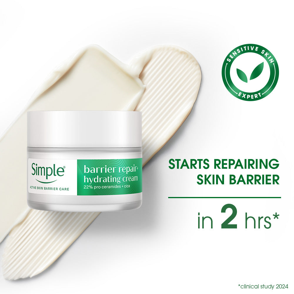 Simple Repair+ Active Barrier Repair Hydrating Cream, 40g