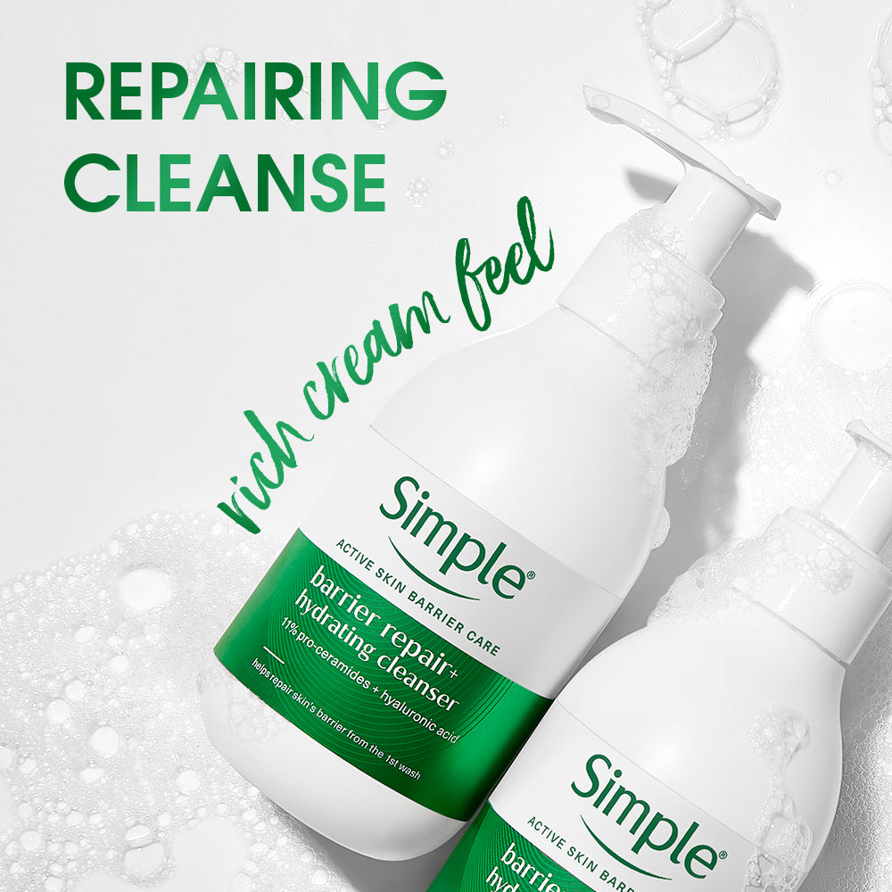 Simple Repair+ Active Barrier Repair Hydrating Cleanser, 150ml 