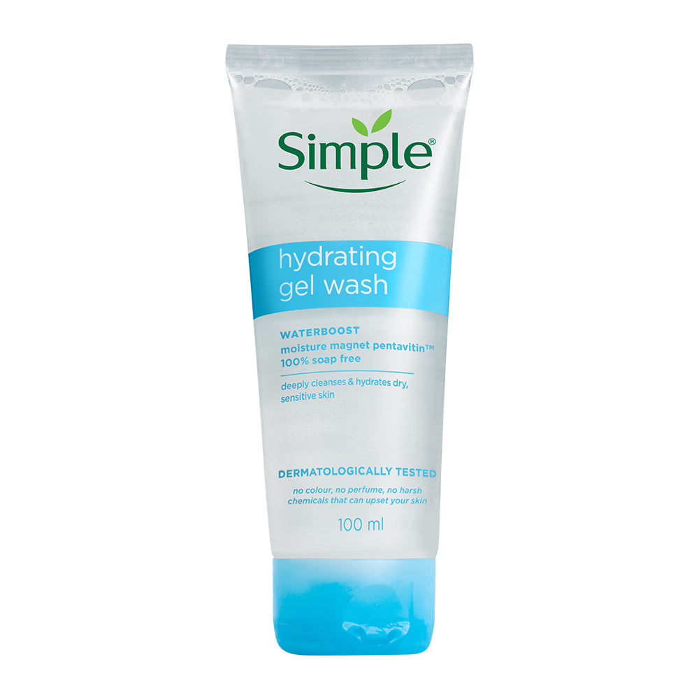 Simple Water Boost Hydrating Gel Wash, 100ml 