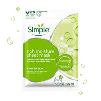 Rich Moisture Sheet Mask with Niacinamide + Pro-vit B5 + Vit E - 25ml 