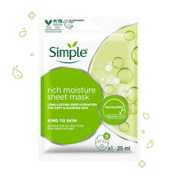 Rich Moisture Sheet Mask with Niacinamide + Pro-vit B5 + Vit E - 25ml 