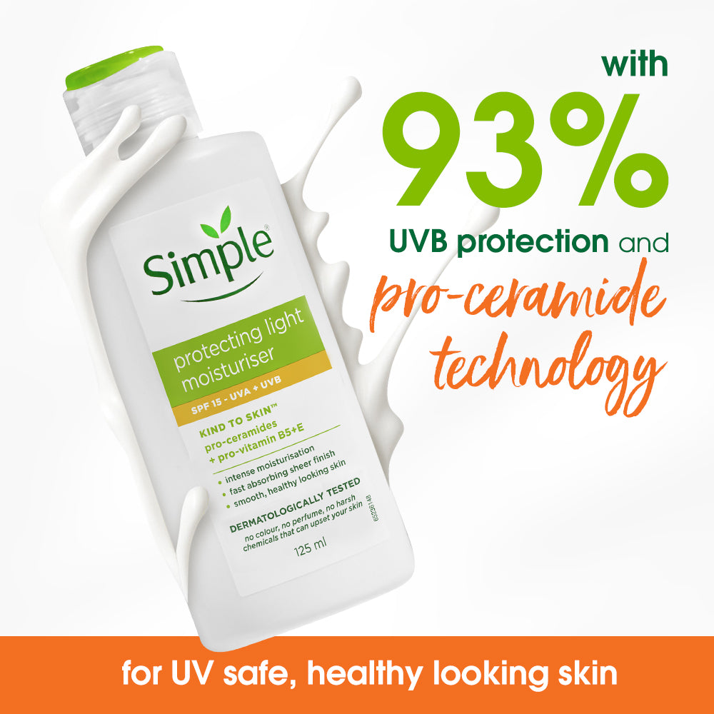 Simple Kind To Skin Protecting Light Moisturiser SPF 15, 125ml 