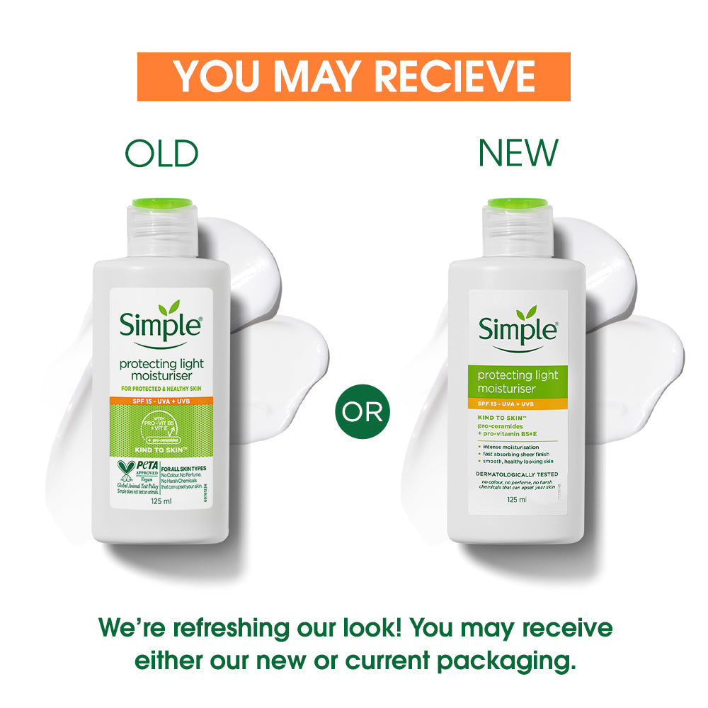 Simple Kind To Skin Protecting Light Moisturiser SPF 15, 125ml 