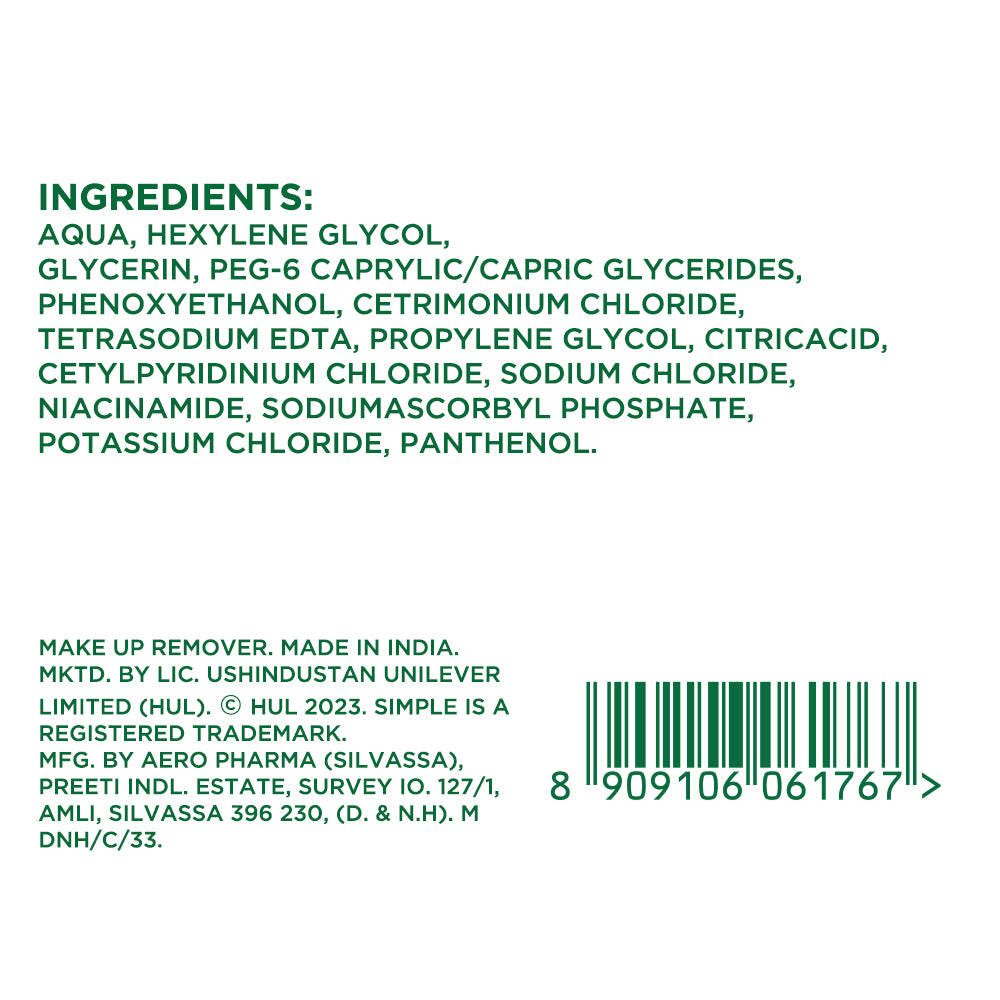Simple Kind To Skin Micellar Cleansing Water, 200ml 