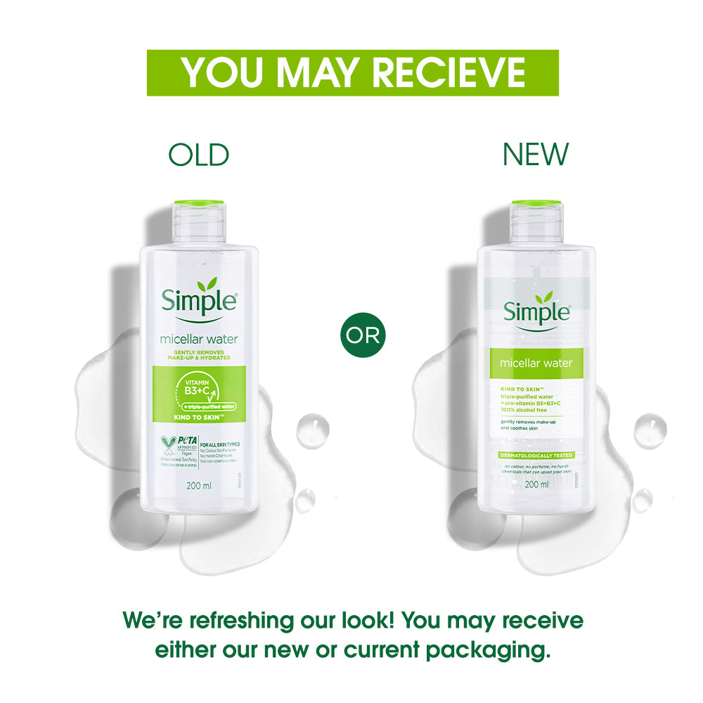 Simple Kind To Skin Micellar Cleansing Water, 200ml 