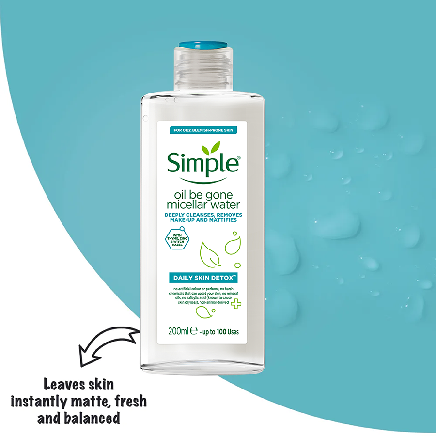 Daily Skin Detox Oil Be Gone Micellar Water 200 ml 