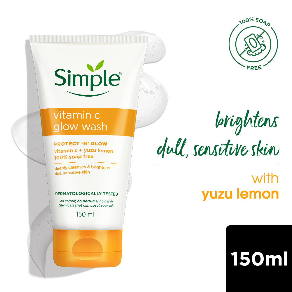 Simple Vitamin C Glow Facial Wash, 150ml