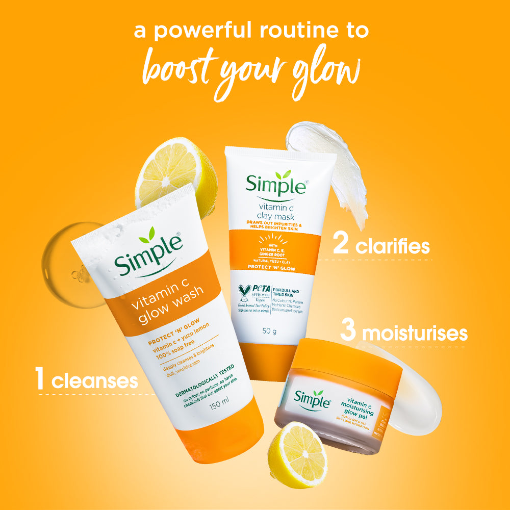 Simple Vitamin C Glow Facial Wash, 150ml 