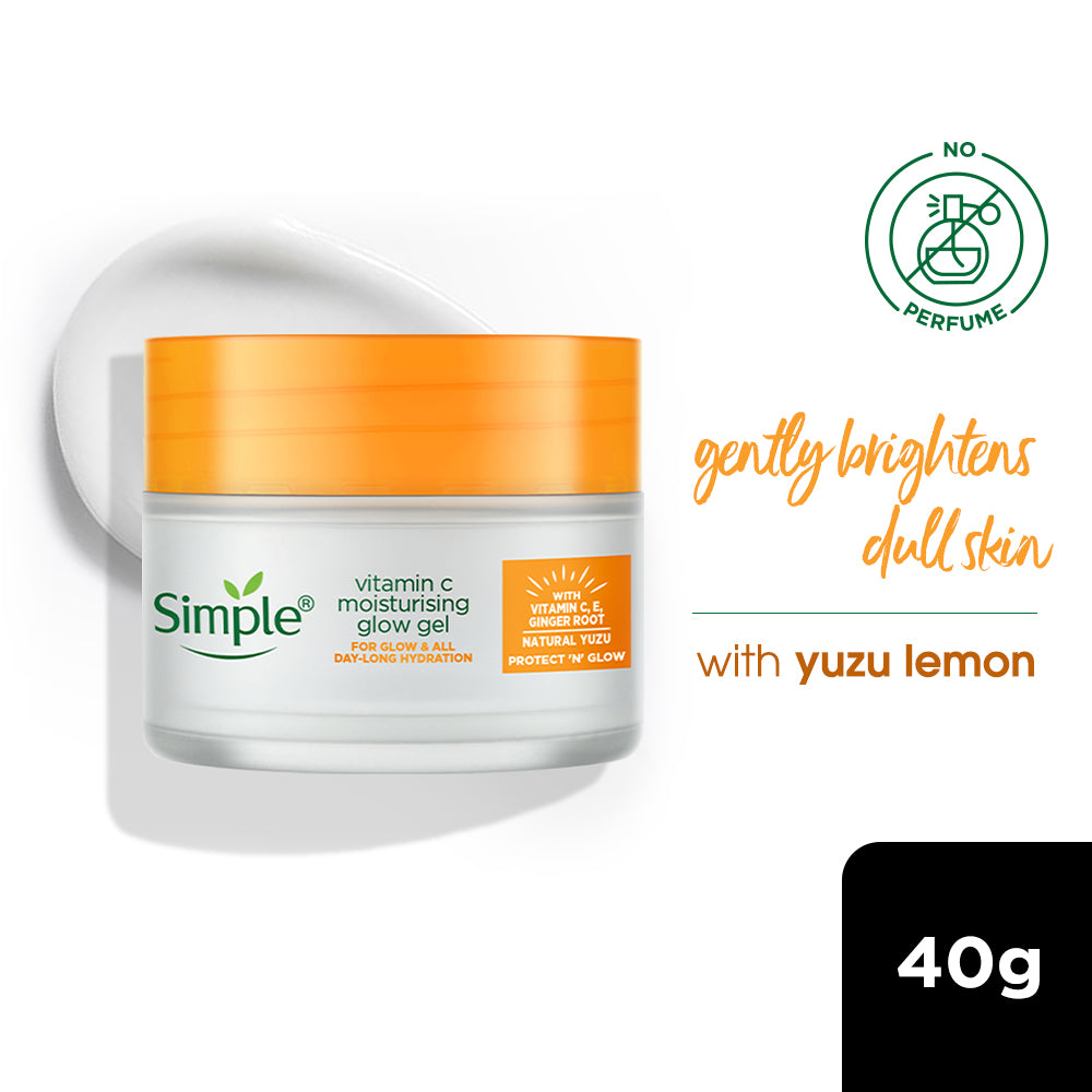 Simple Protect N Glow Vitamin C Moisturising Glow Gel, 40g