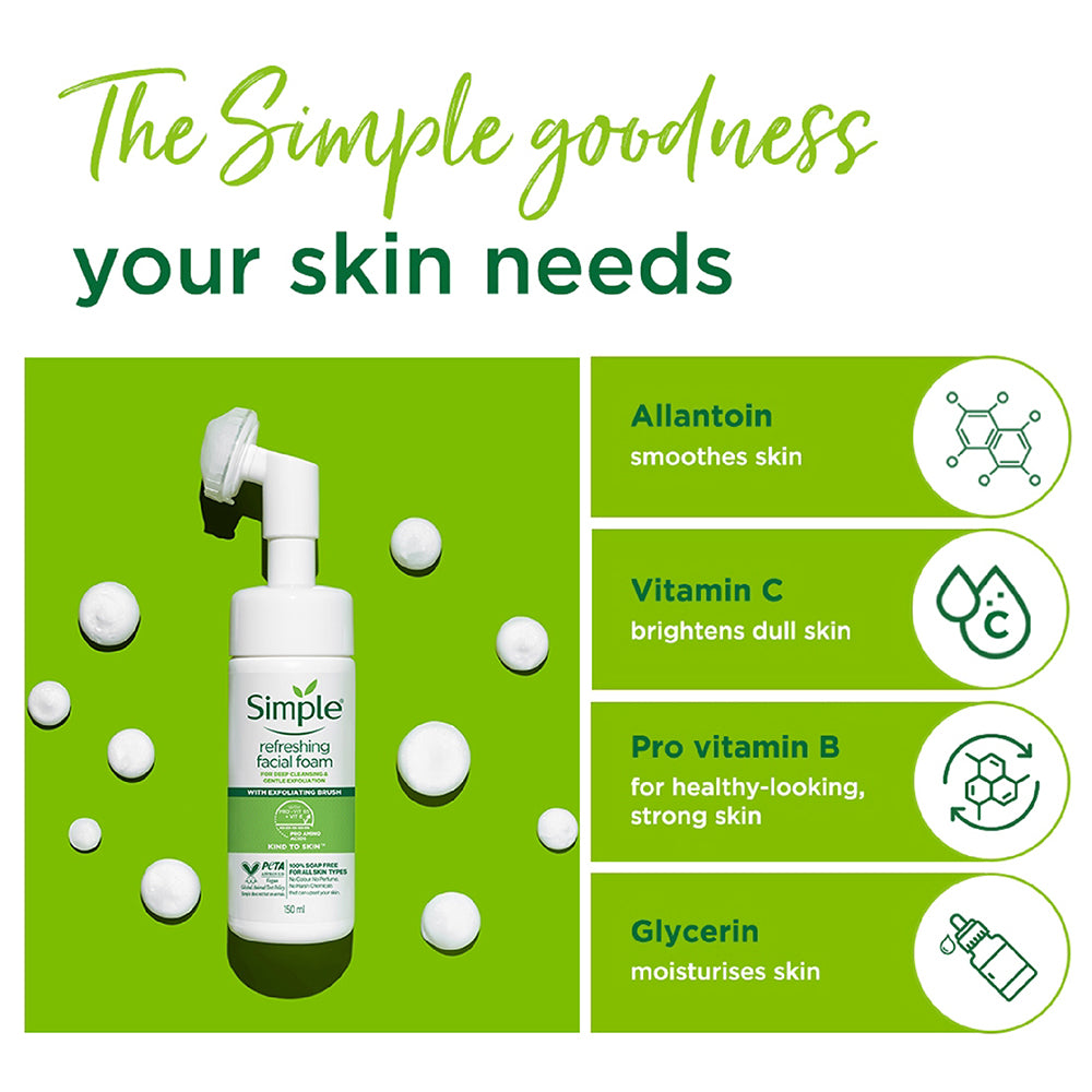 Kind to Skin Refreshing Facial Foam, 150 ml 