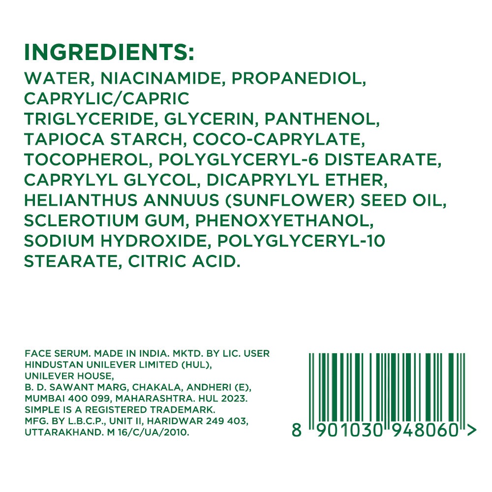 Simple Booster Serum 10% Niacinamide, 15ml 