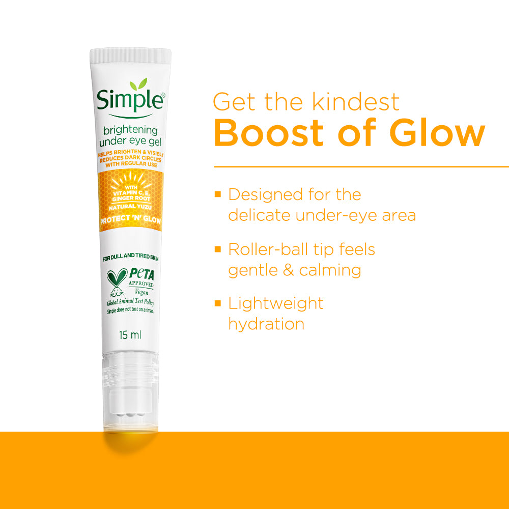 Simple Protect N Glow Vitamin C  Brightening Under Eye Gel 15ml 