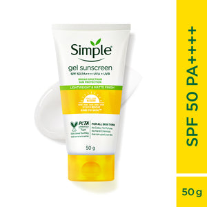 Simple Kind to Skin Gel Sunscreen SPF 50 PA++++
