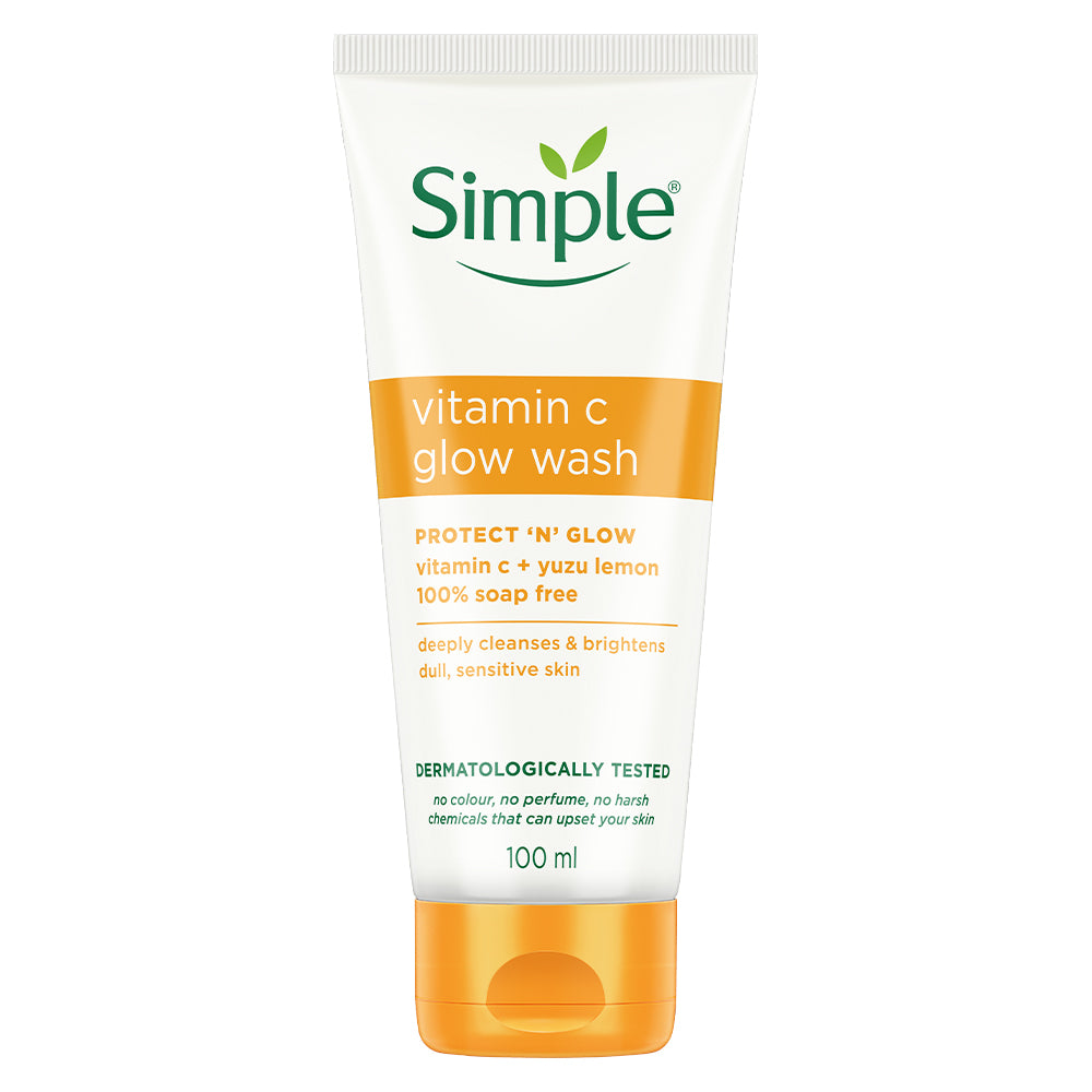 Simple Vitamin C Glow Facial Wash, 100ml 