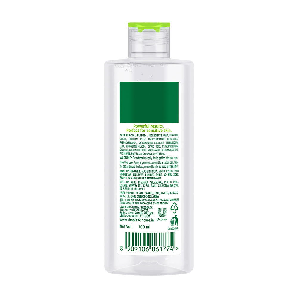 Simple Kind To Skin Micellar Cleansing Water, 100ml 