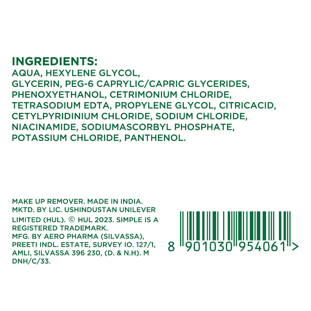Simple Kind To Skin Micellar Cleansing Water, 100ml 