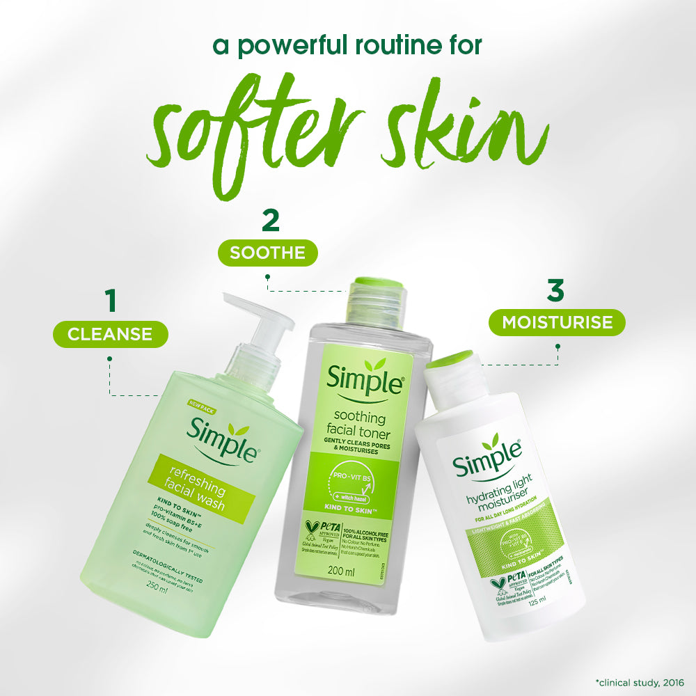 Simple Kind to Skin Refreshing Facial Wash, 250ml 