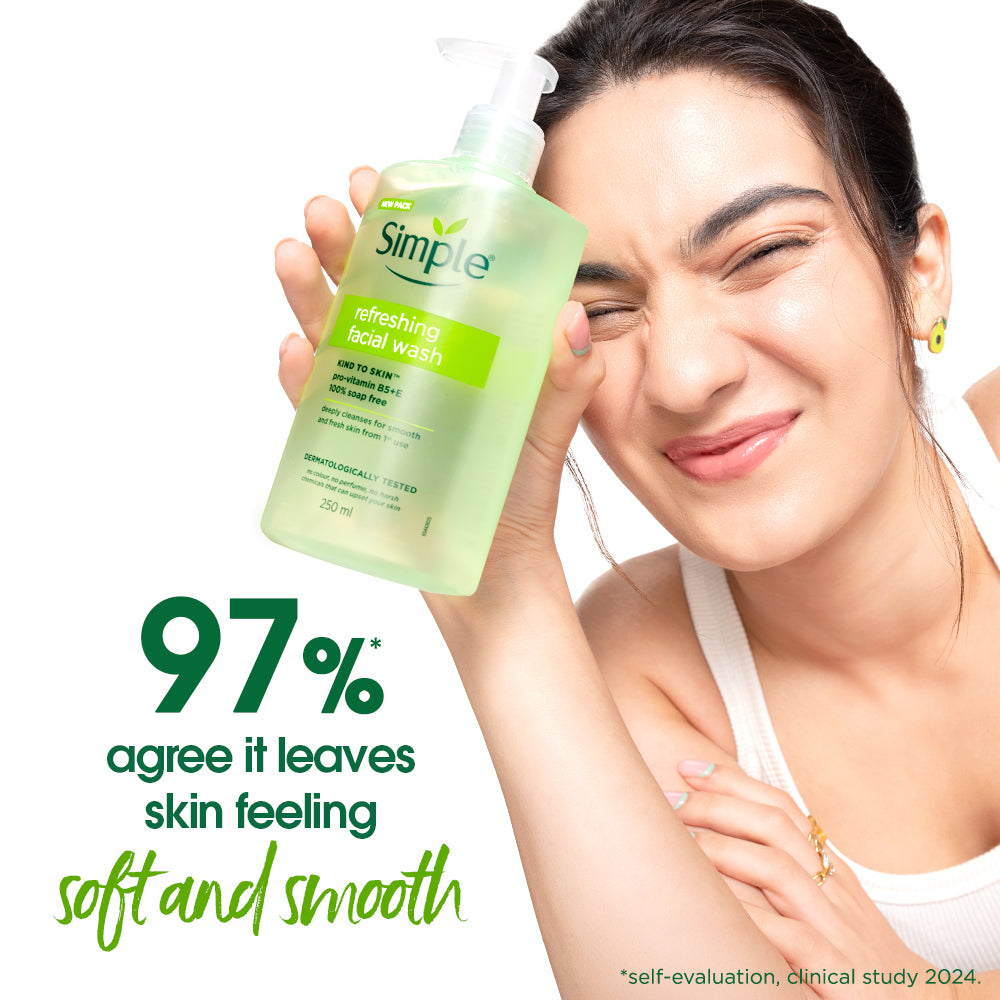 Simple Kind to Skin Refreshing Facial Wash, 250ml 