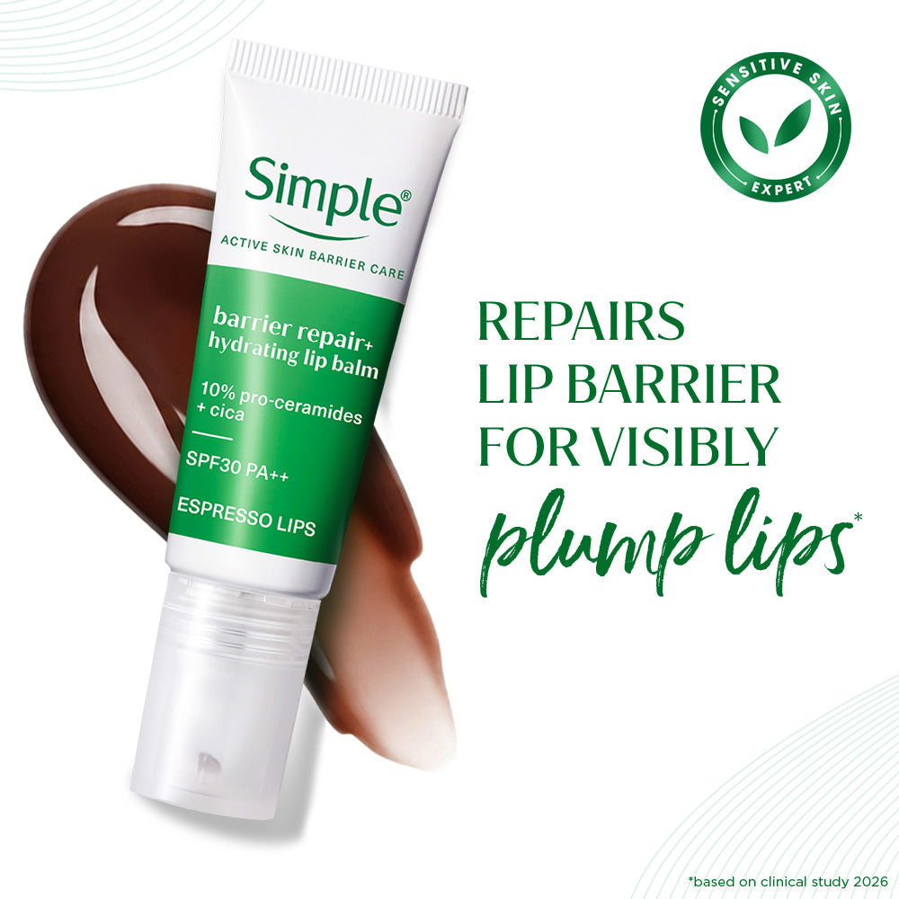 Simple Repair+ Active Barrier Care Lip Balm – Espresso, 10g