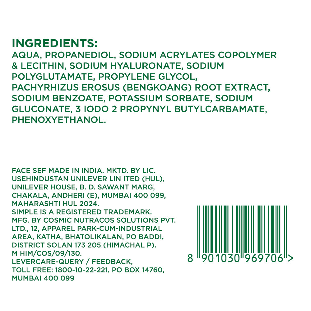 Simple 2% Hyaluronic Acid + Polyglutamic Acid Booster Serum 