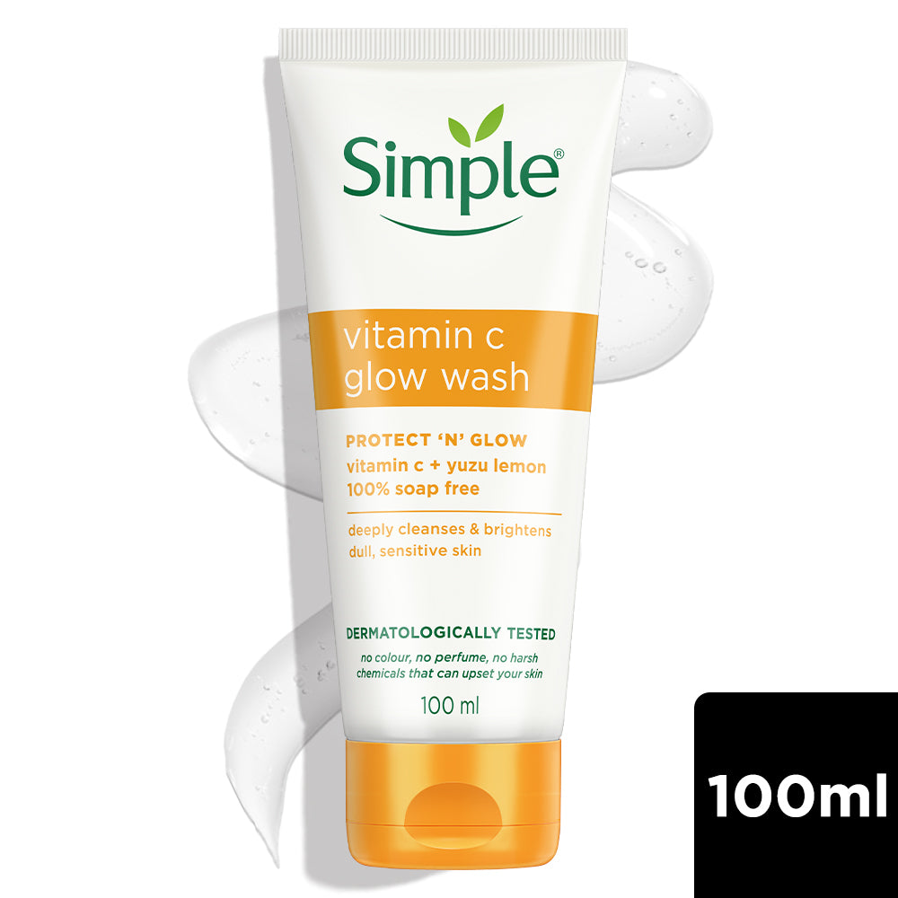 Simple Vitamin C Glow Facial Wash, 100ml 