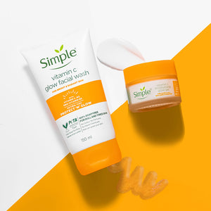 Vitamin C Glow Facial Wash + Moisturising Gel Combo