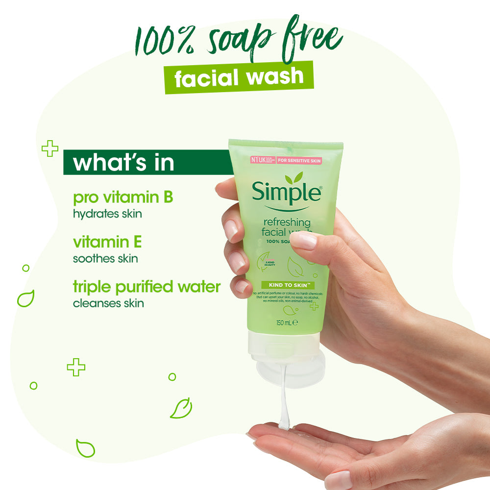 100% Soap Free Facial Wash 