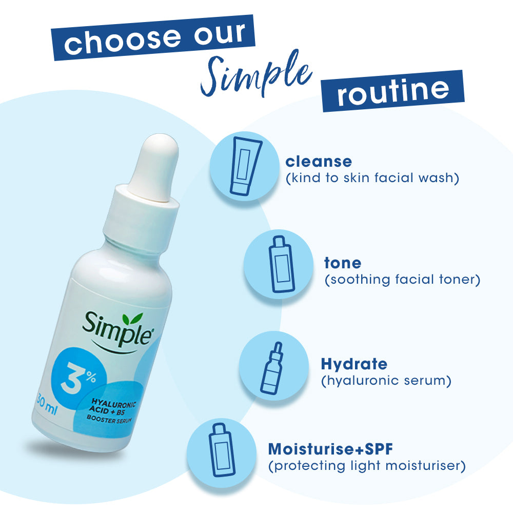 Simple Booster Serum - 3% Hyaluronic Acid + B5 30ml - 8 