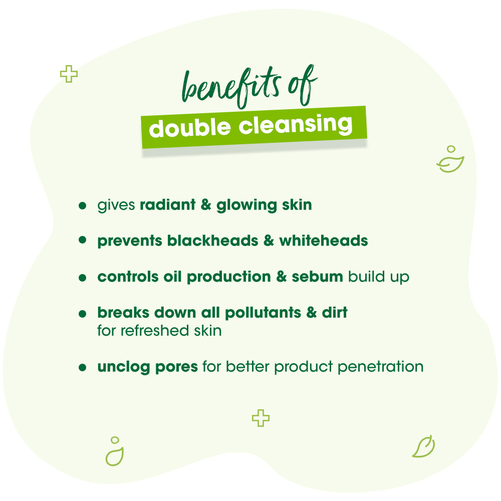 Double Cleansing Set & Micellar Wipes (200ml + 150ml + 25 wipes) 