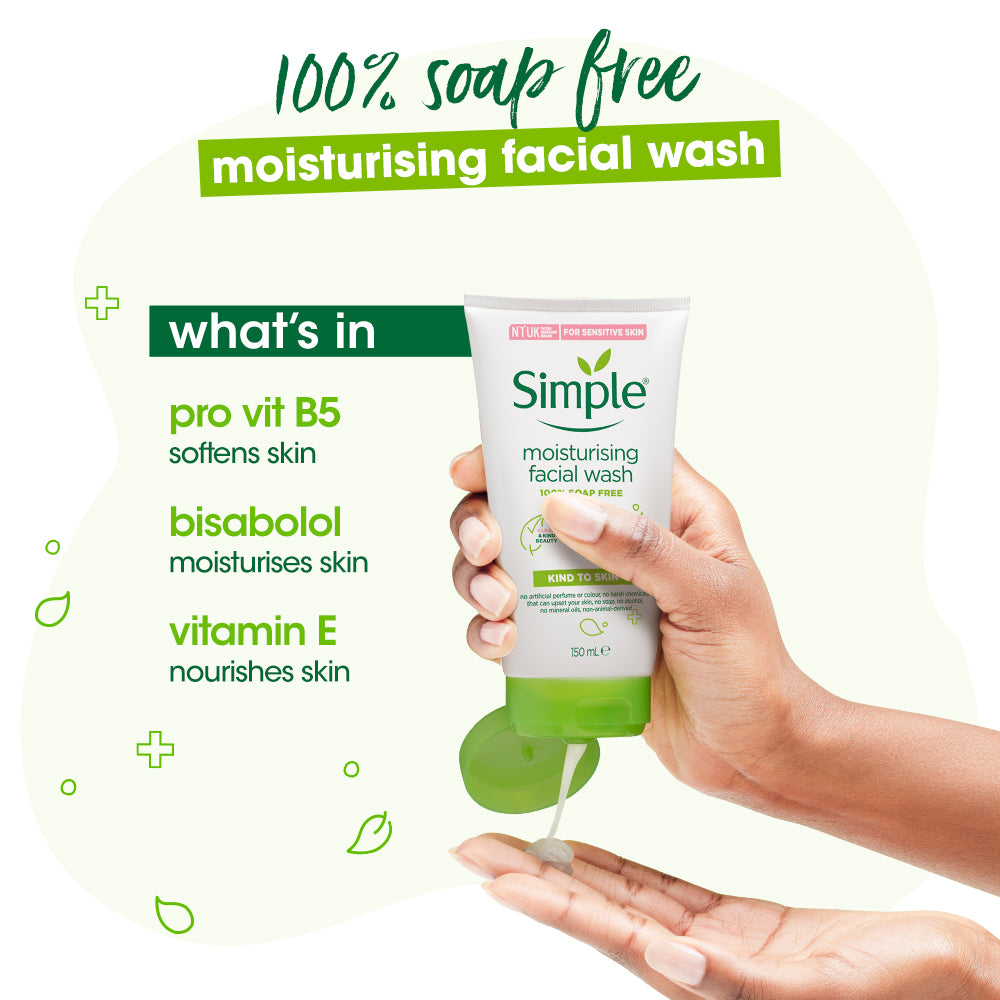 Kind to Skin Moisturising Facial Wash, Soothing Facial Toner & Hydrating Light Moisturiser Combo - (150ml +200ml +125ml)